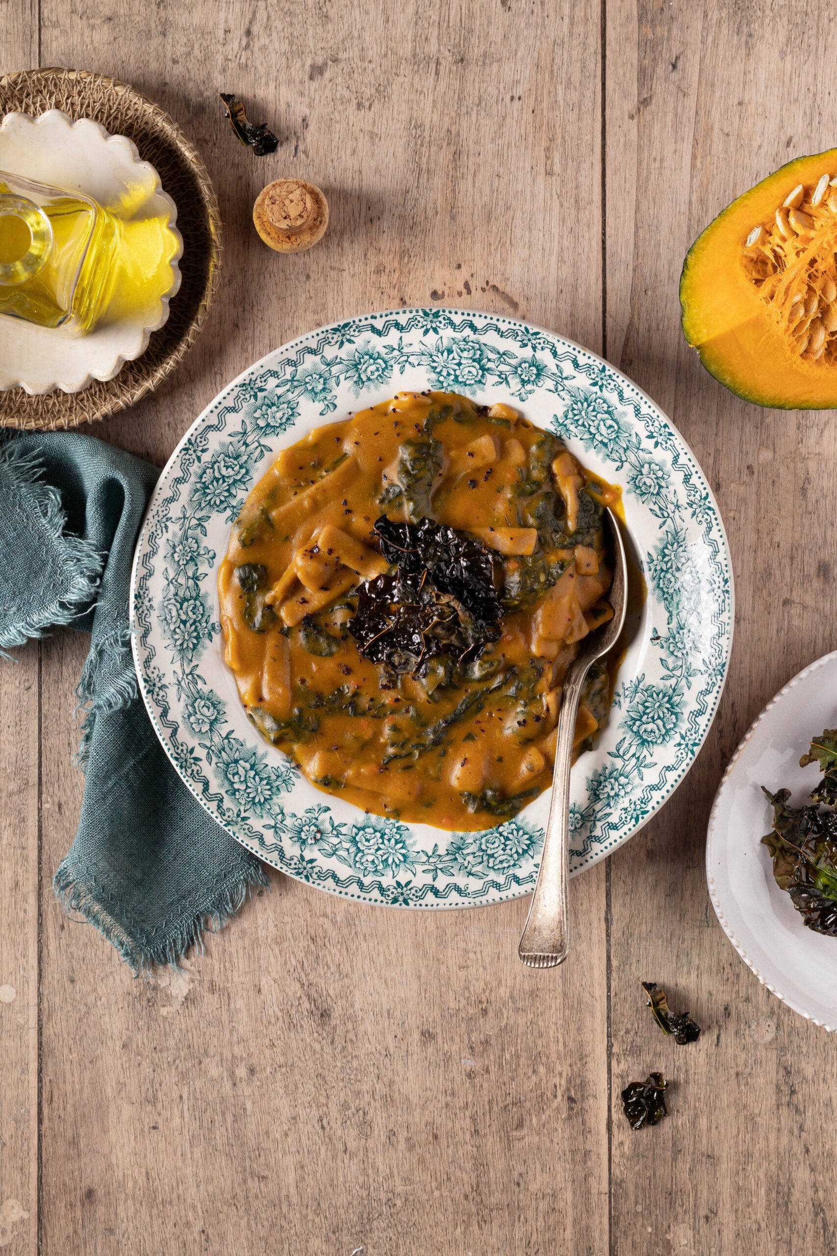 Pizzoccheri con zucca Hokkaido/gialla e cavolo toscano