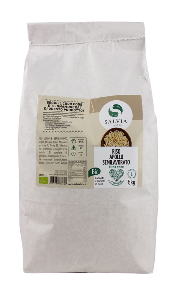 Riso apollo semilavorato bio 5kg