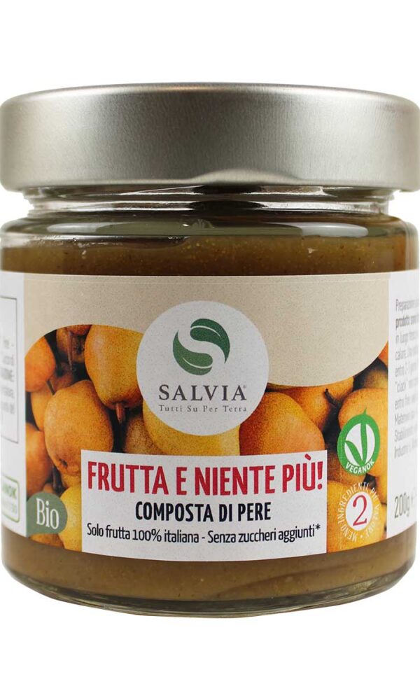 Composta di pere bio - 100% frutta & niente più! - 200g