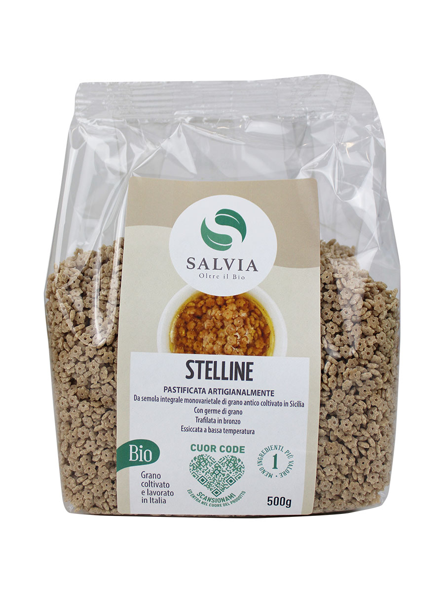 Stelline integrali di grano duro bio - 500g