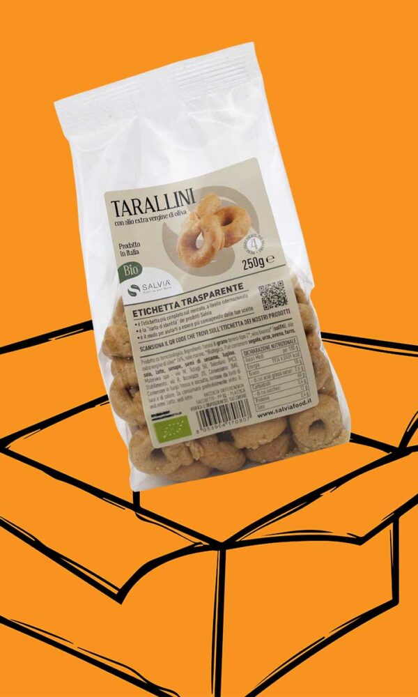 Tarallini bio - 250g - cartone 12 pz
