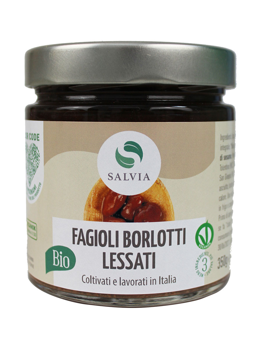 Fagioli borlotti lessati bio - 200g