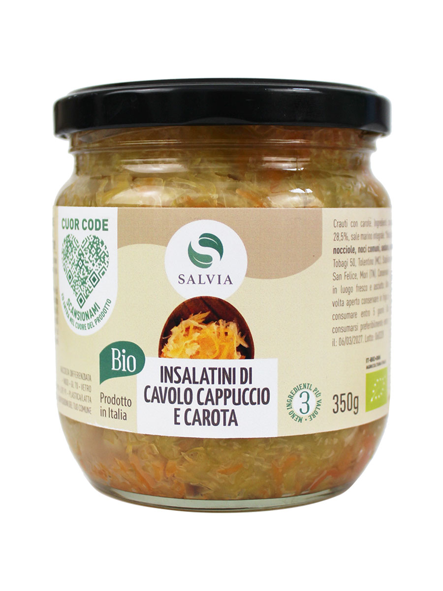 Insalatini di cavolo cappuccio & carota bio - 350g