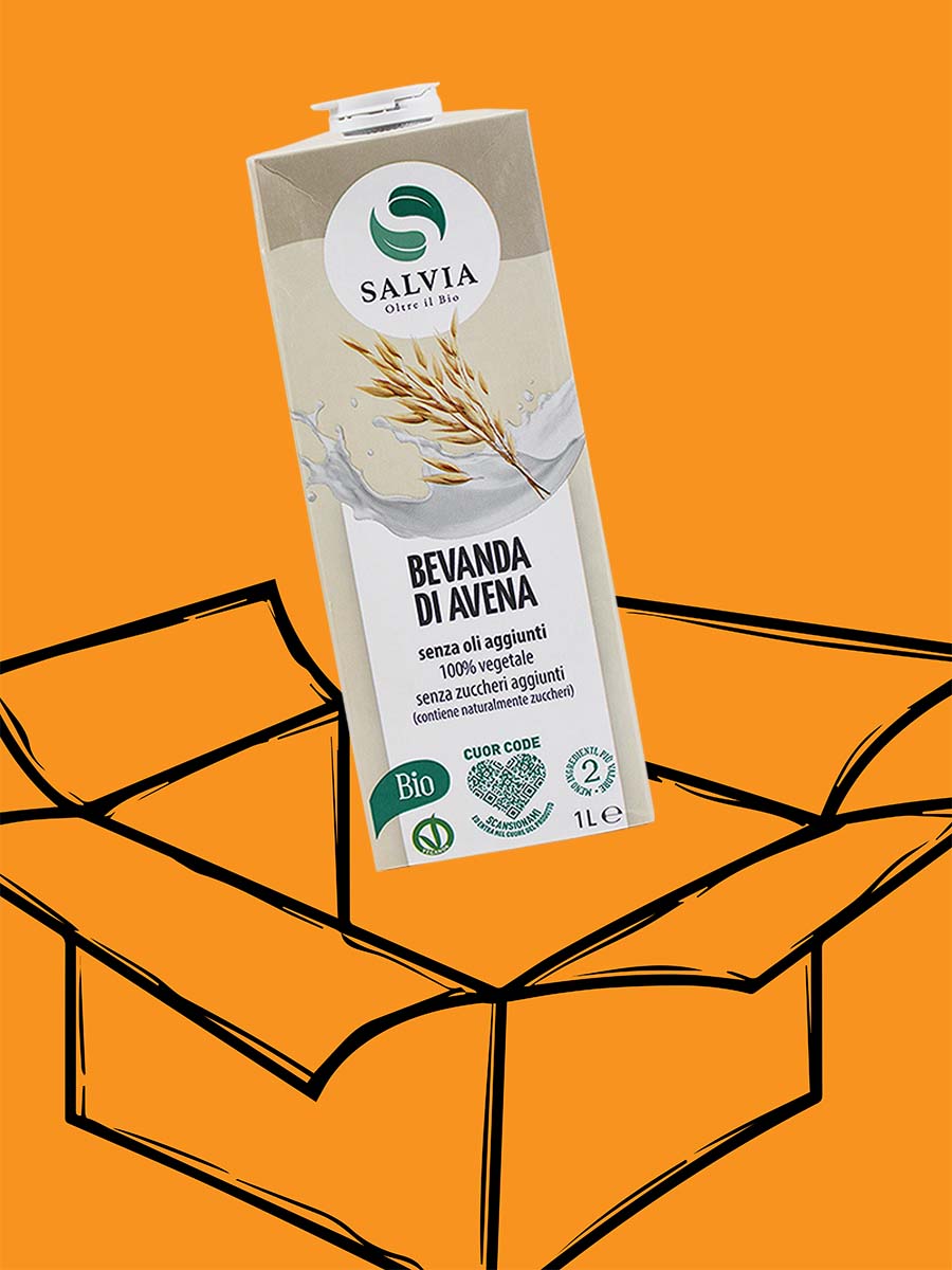 Bevanda di avena bio - tetrapak - 1l - cartone 12 pz