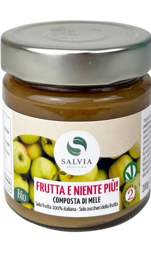 Composta di mele bio - 100% frutta & niente più! - 200g