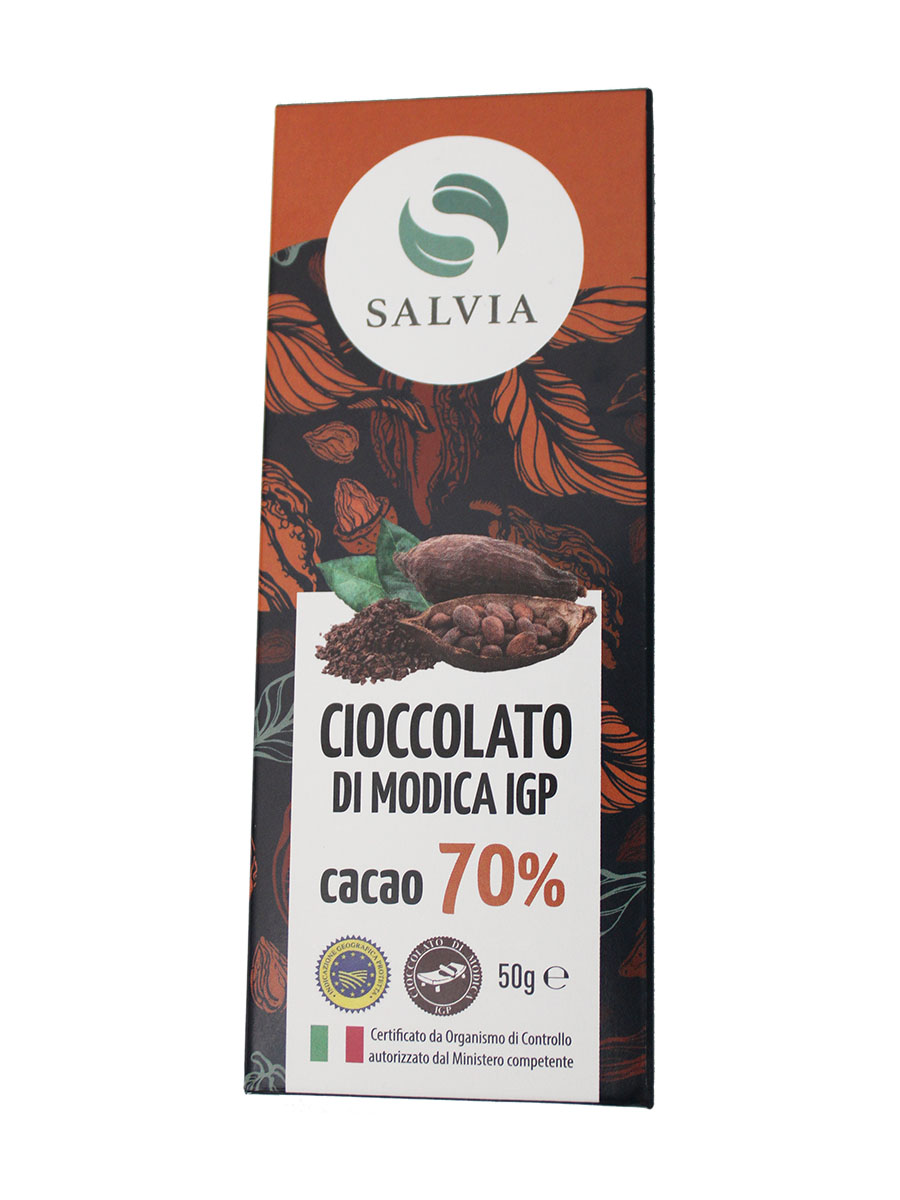 Cioccolato di modica igp bio 70% cacao - 50g