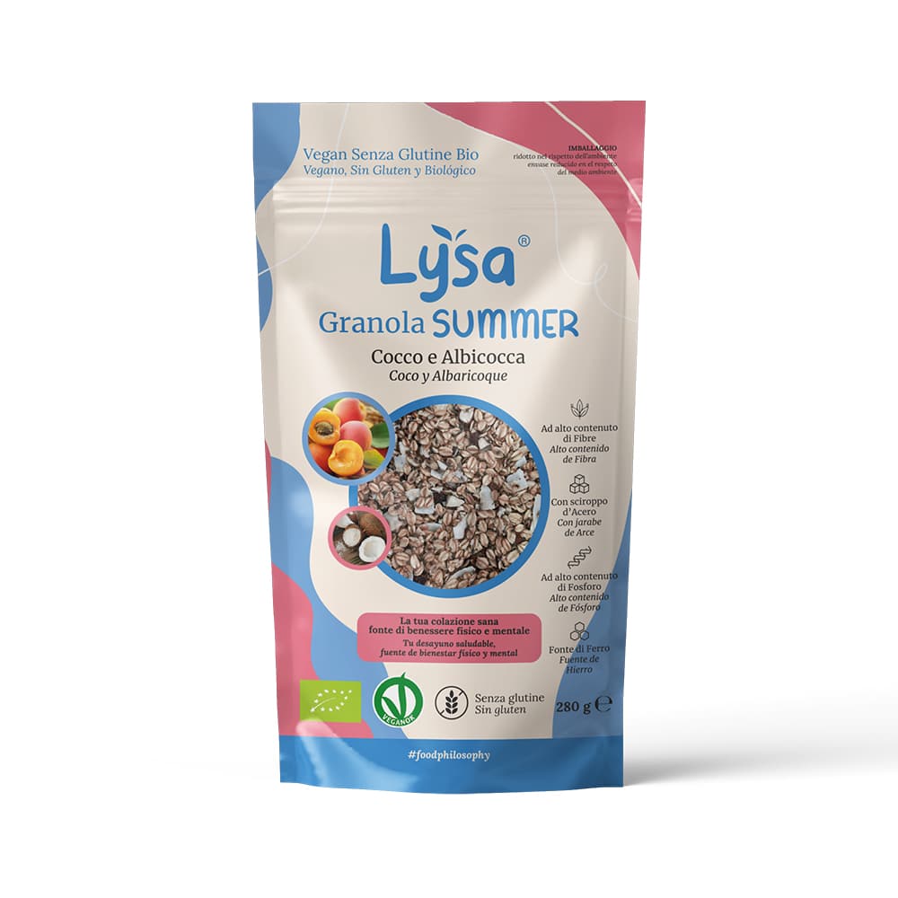 Granola bio summer - cocco e albicocca senza glutine - 280g