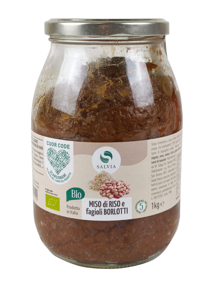 Miso di riso & fagioli borlotti italiano bio - 1kg