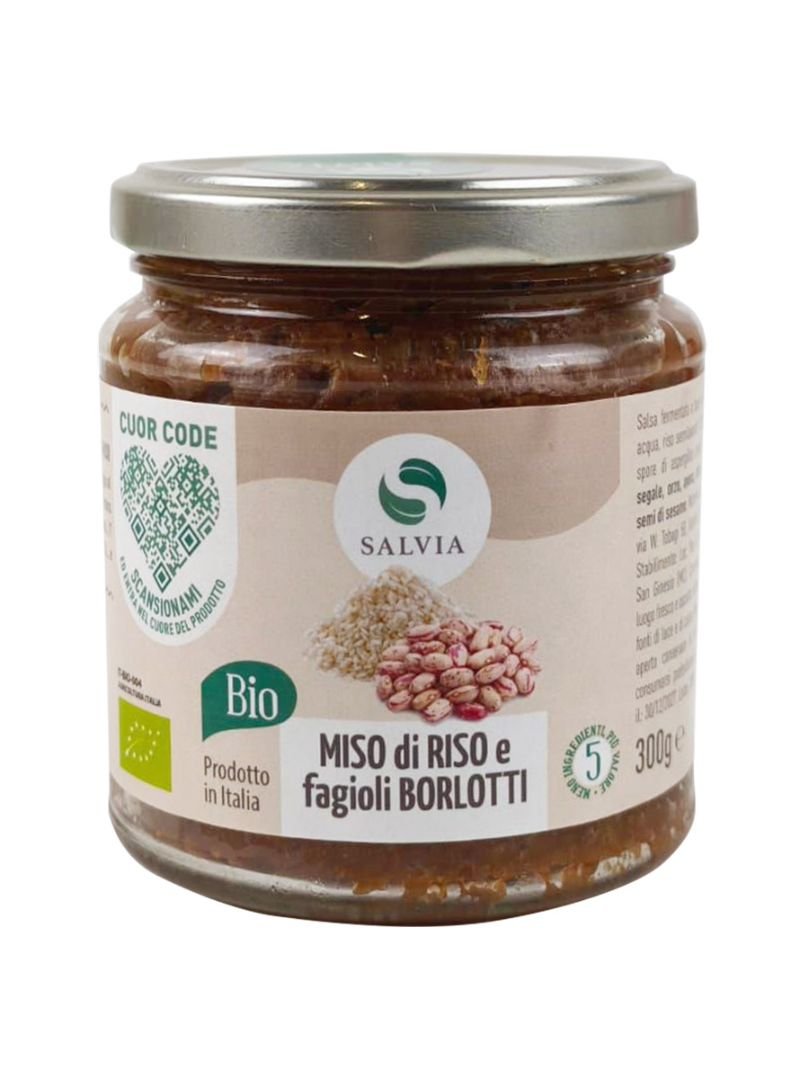 Miso di riso & fagioli borlotti italiano bio - 300g