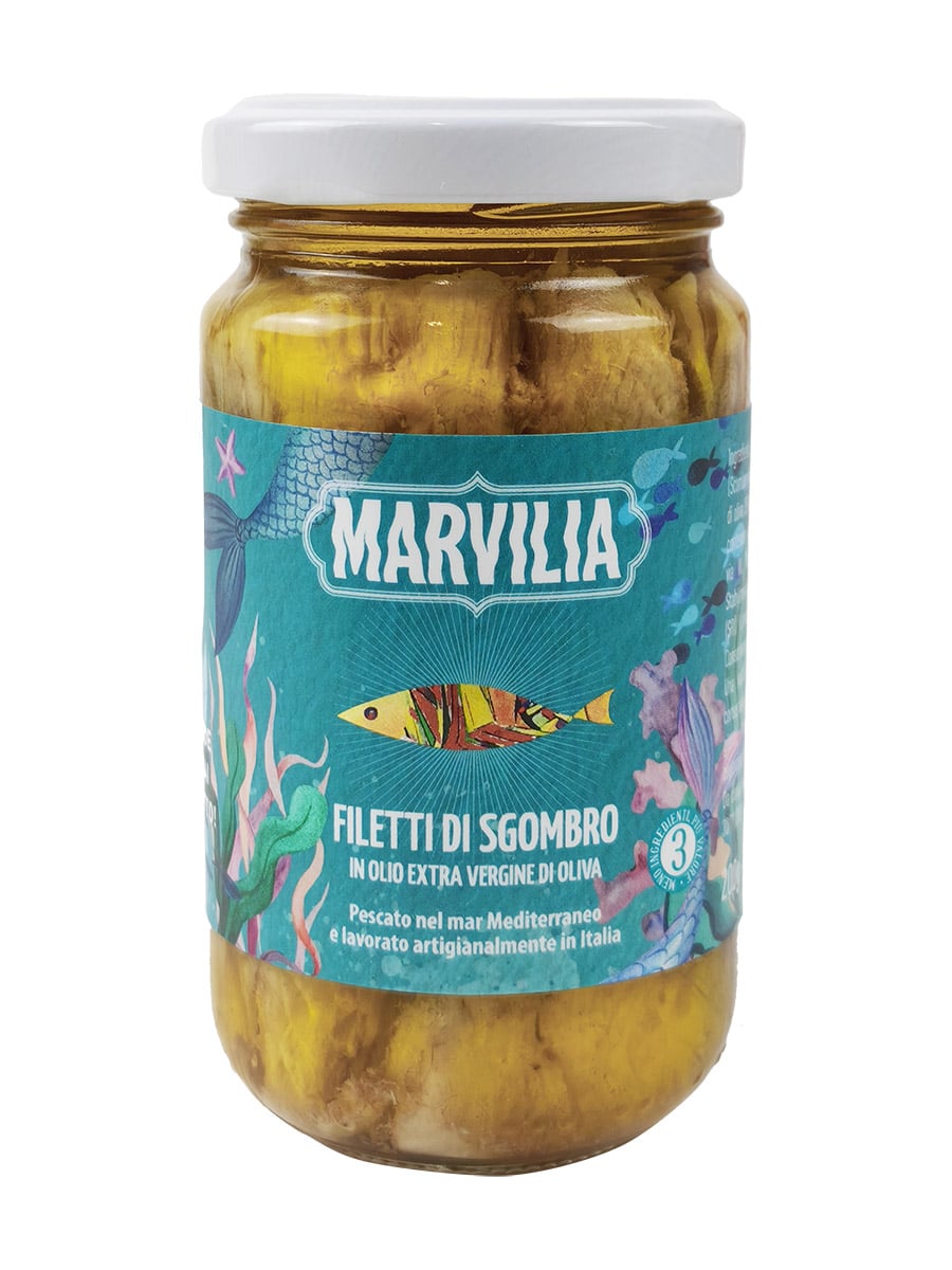 Filetti di sgombro in olio extra vergine di oliva - 200g