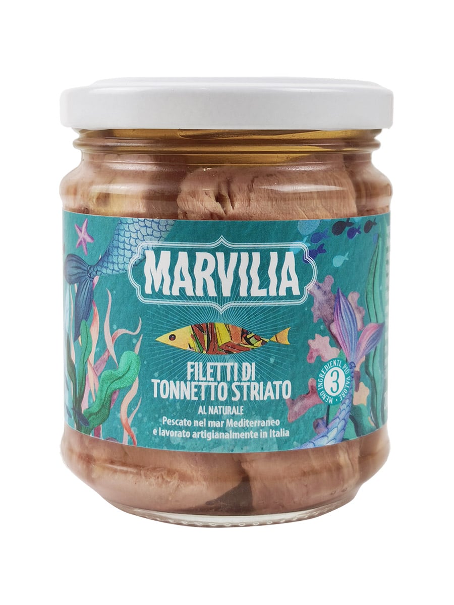 Filetti di tonnetto striato al naturale - 200g