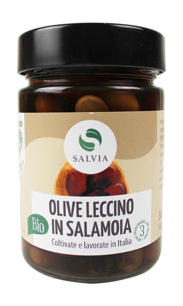 Olive leccino in salamoia bio - 180g