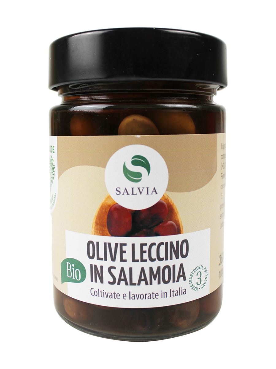 Olive leccino in salamoia bio - 180g