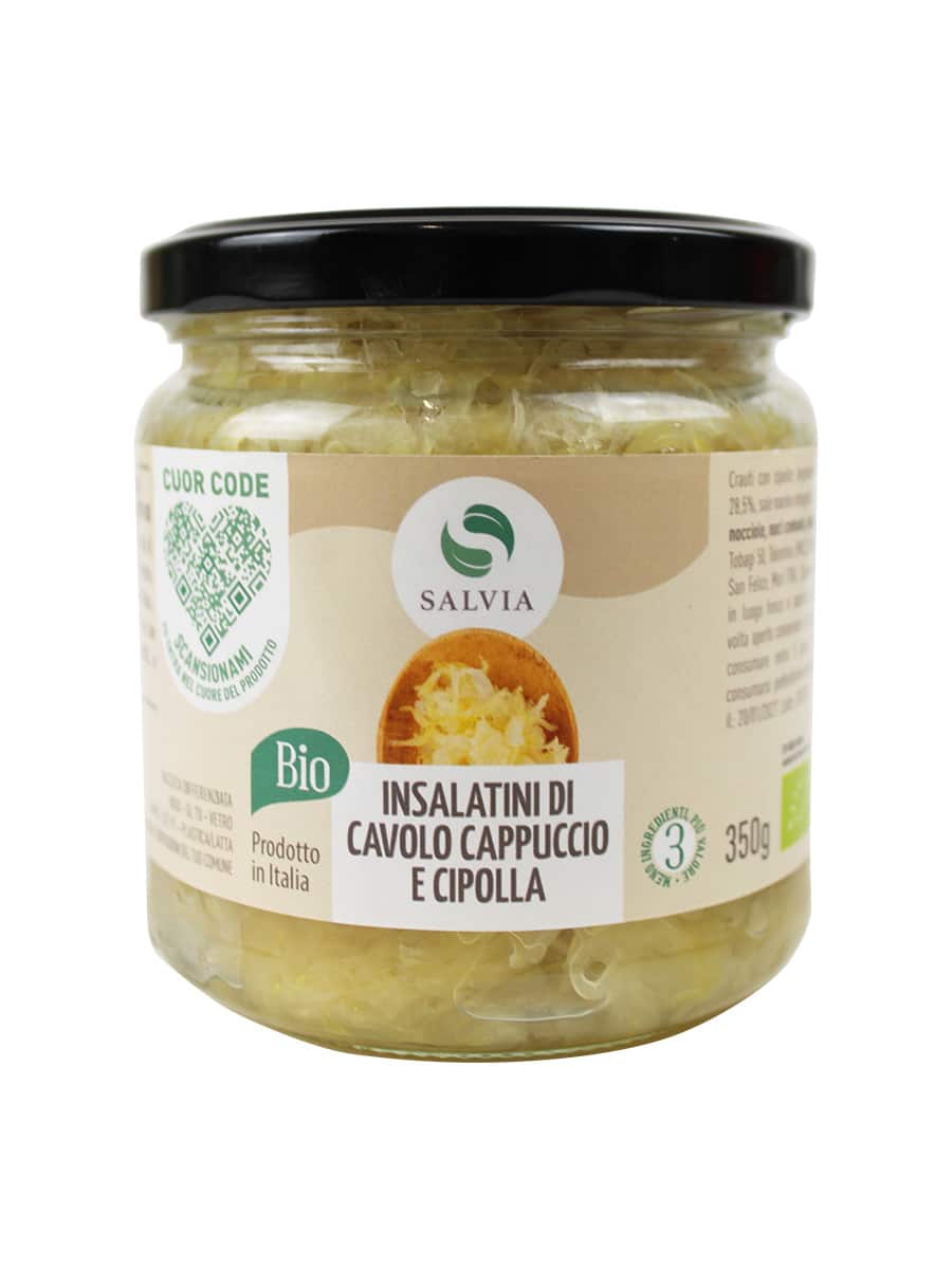 Insalatini di cavolo cappuccio & cipolla bio - 350g