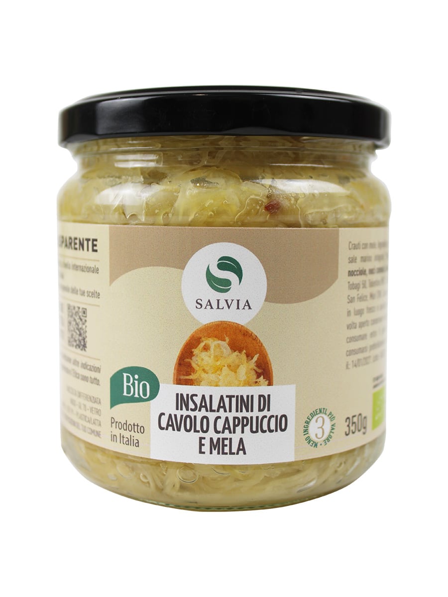 Insalatini di cavolo cappuccio & mela bio - 350g
