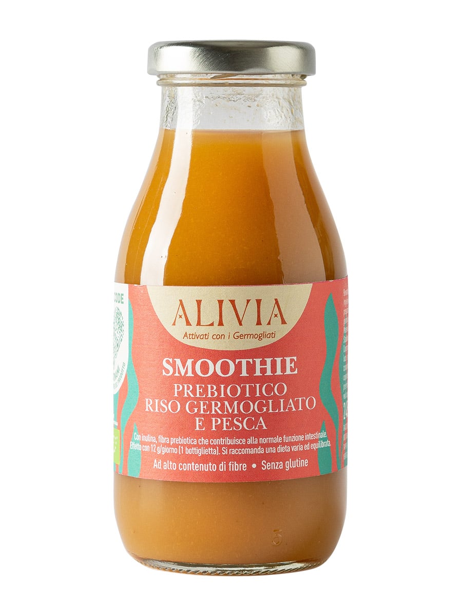 Smoothie prebiotico riso germogliato e pesca bio - 245 ml