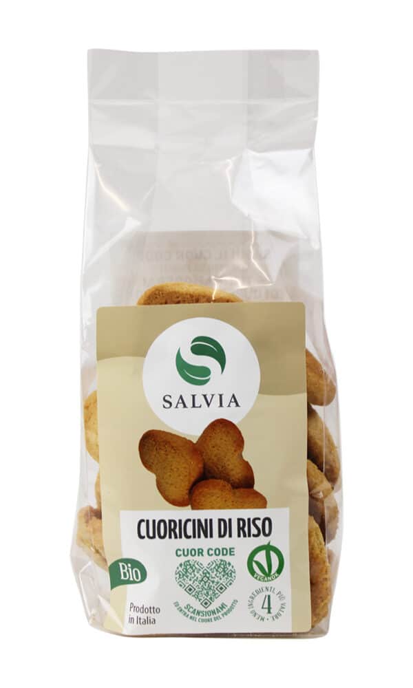 Cuoricini di riso - biscotti bio - 200g