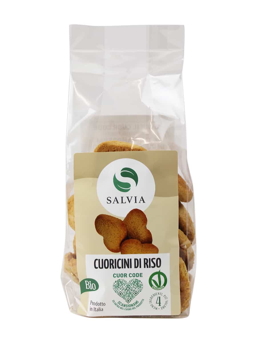 Cuoricini di riso - biscotti bio - 200g