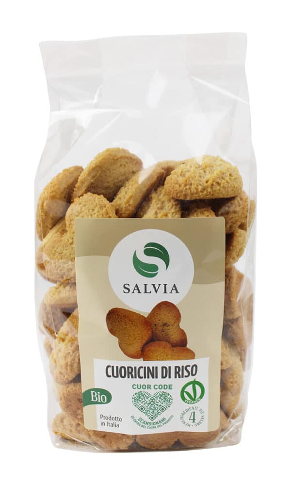 Cuoricini di riso - biscotti bio - 500g