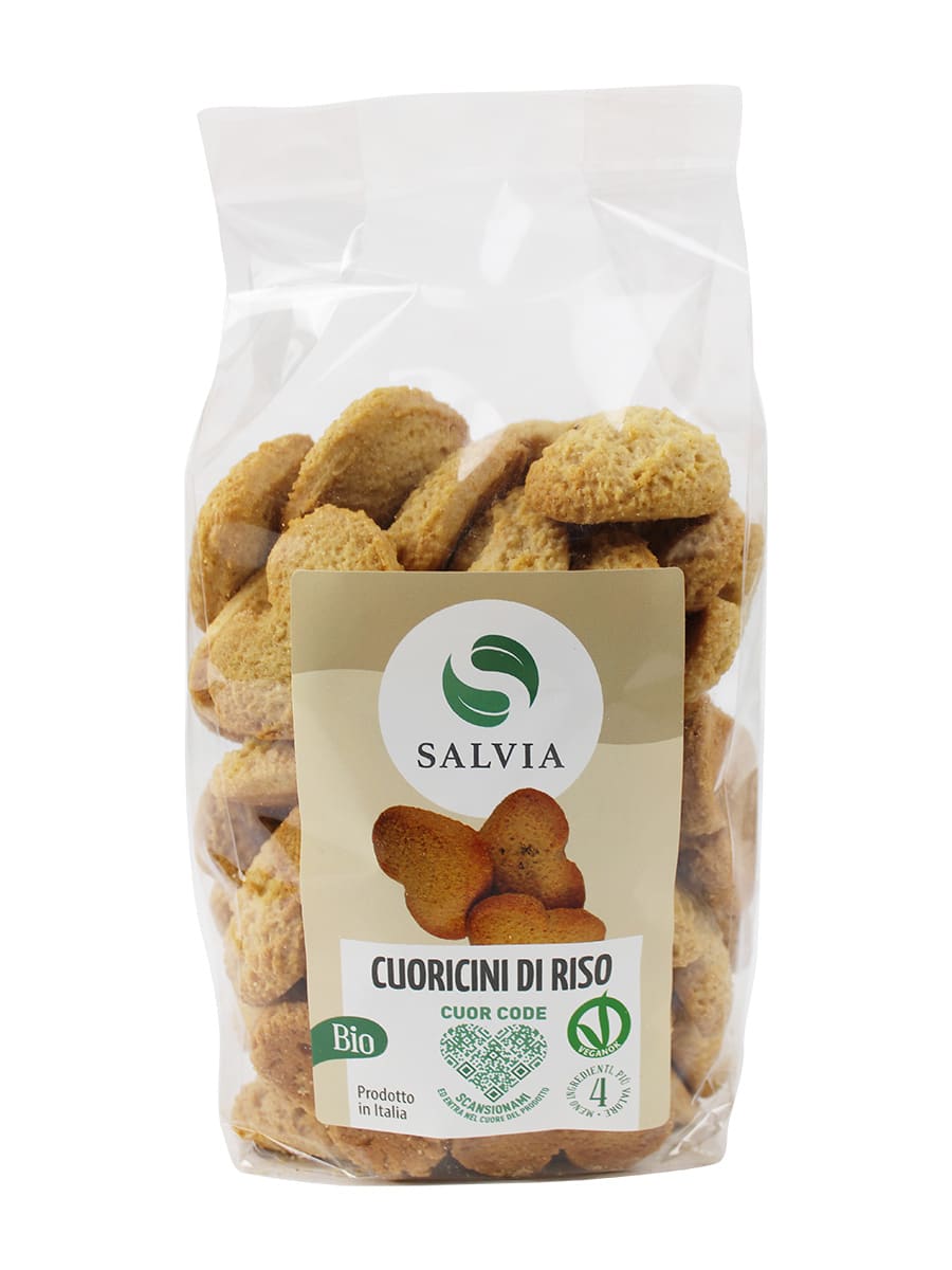 Cuoricini di riso - biscotti bio - 500g
