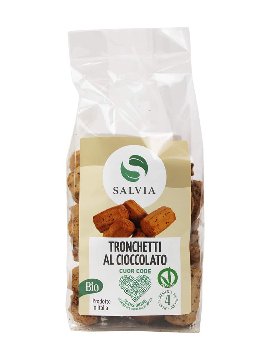 Tronchetti al cioccolato - biscotti bio - 200g