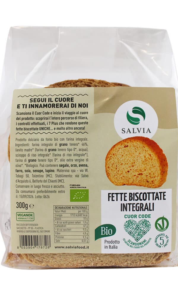 Fette biscottate integrali bio - 300g