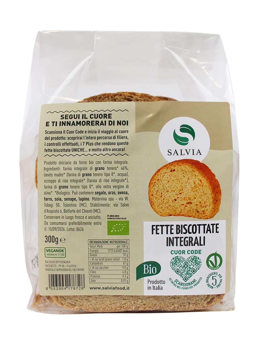 Fette biscottate integrali bio - 300g