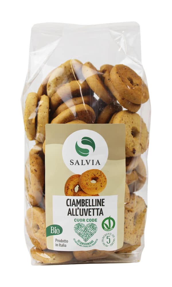 Ciambelline all'uvetta bio - 500g
