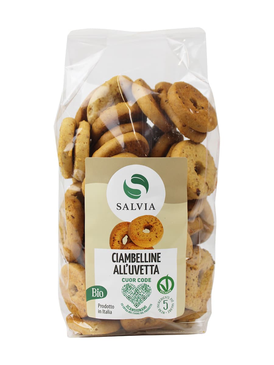 Ciambelline all'uvetta bio - 500g