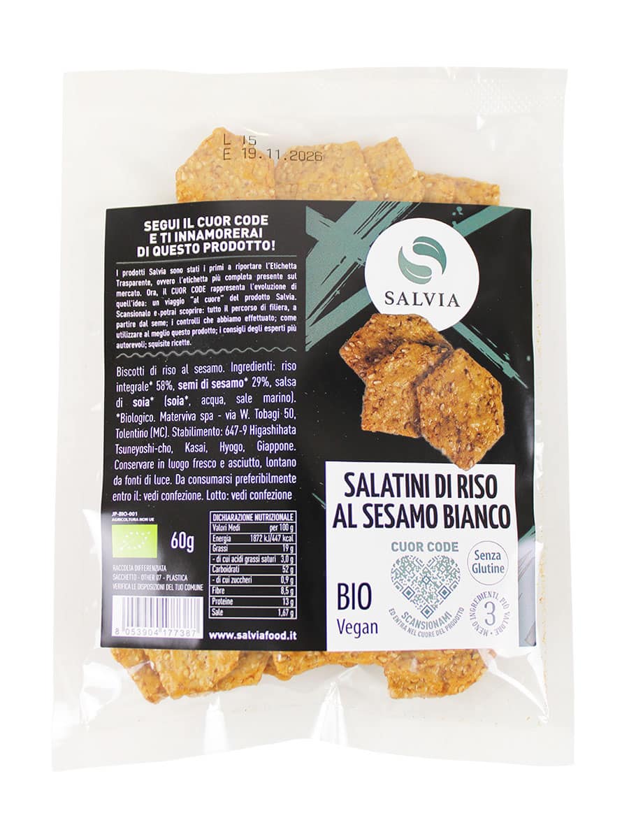 Salatini di riso bio al sesamo - 60g