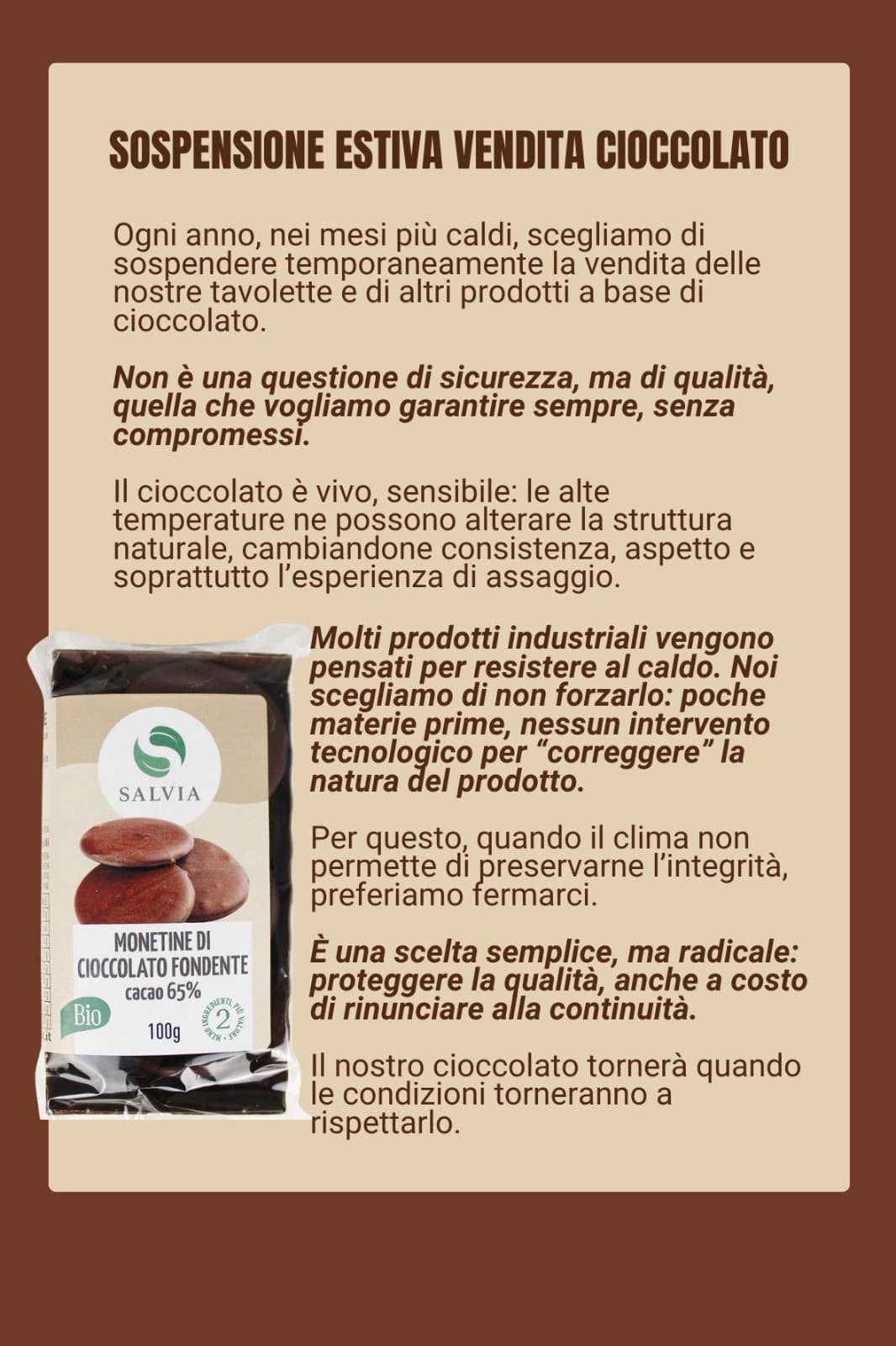 Monetine di cioccolato fondente 65% bio - 100g