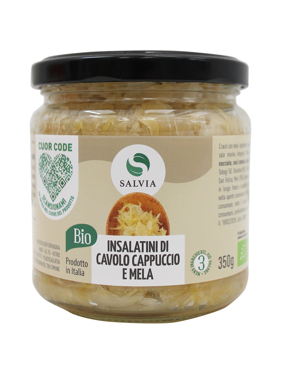 Insalatini di cavolo cappuccio & mela bio - 350g