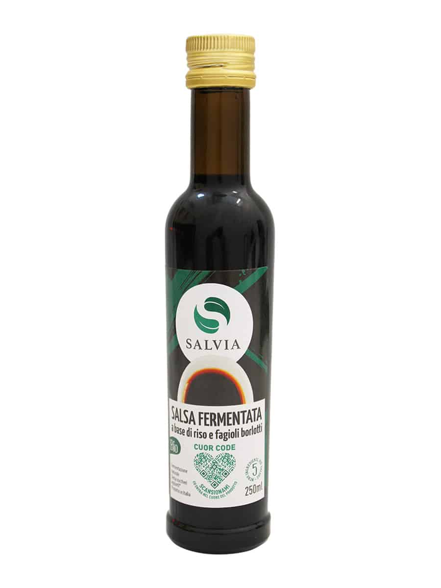 Salsa fermentata di riso e fagioli borlotti bio - 250ml