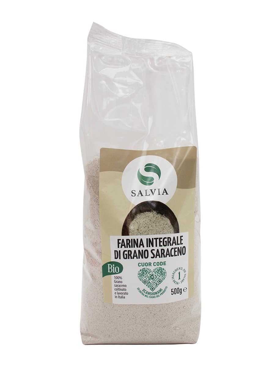 Farina integrale di grano saraceno bio italiana - 500g